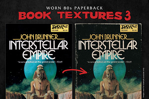 Worn 80s Paperback Book Textures 3