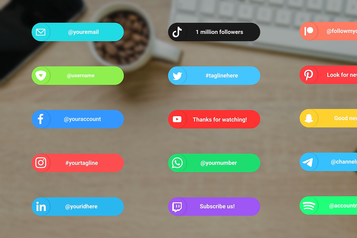 Social Media Lower Thirds | FCPX, a Templates & Theme by FlashFXbox (Photo 1 of 2)