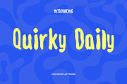 Quirky Daily — Playful Display Font, a Handwritten Font by Claymoon Lab (Thumbnail 3 of 14)