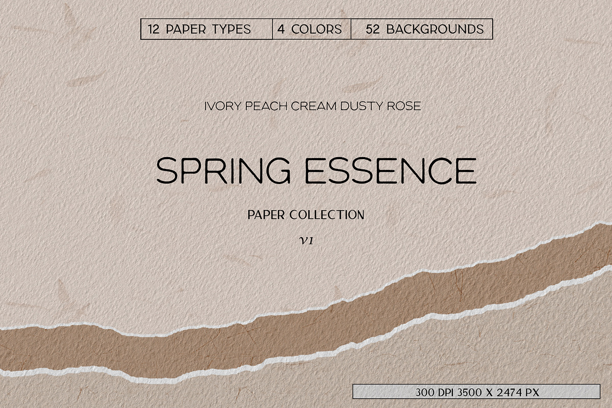 Spring Essence Paper Collection, a Background Graphic by Liquid Amethyst Art (Photo 1 of 5)