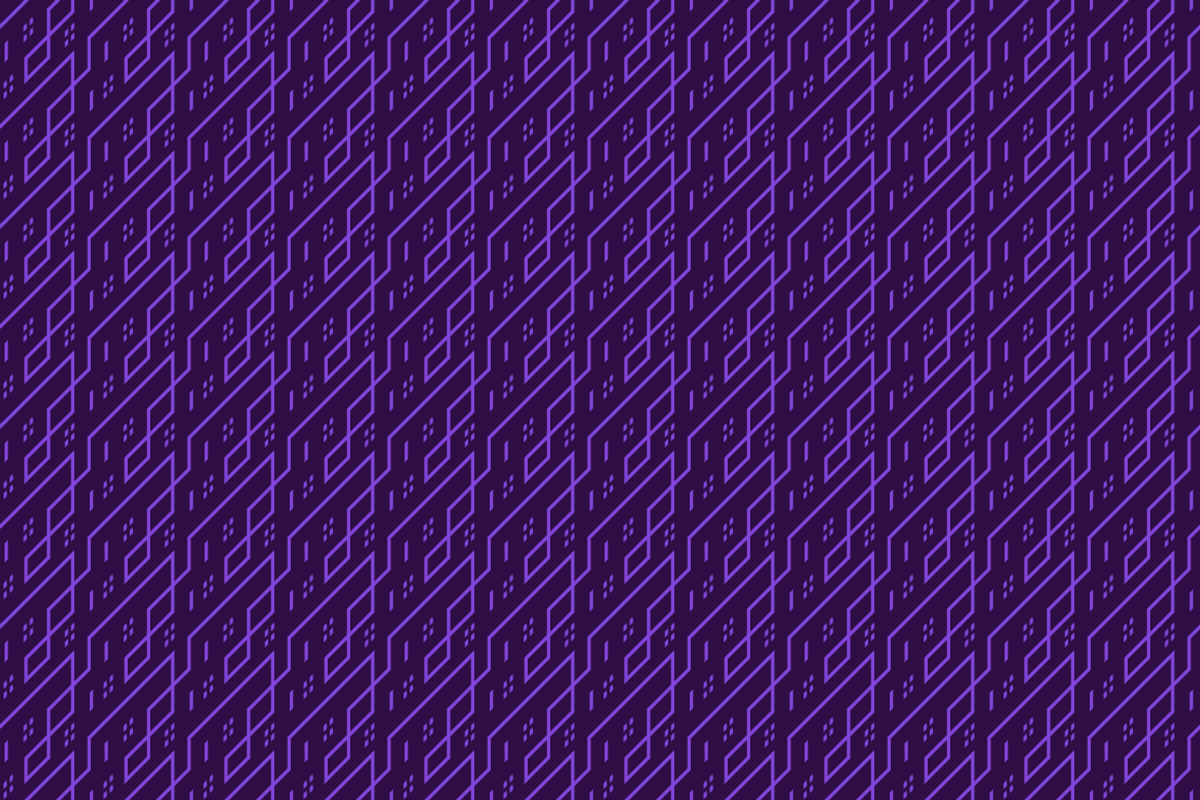 Diagonal Tech Grid Pattern in Purple, a Pattern Graphic by Mightyfire