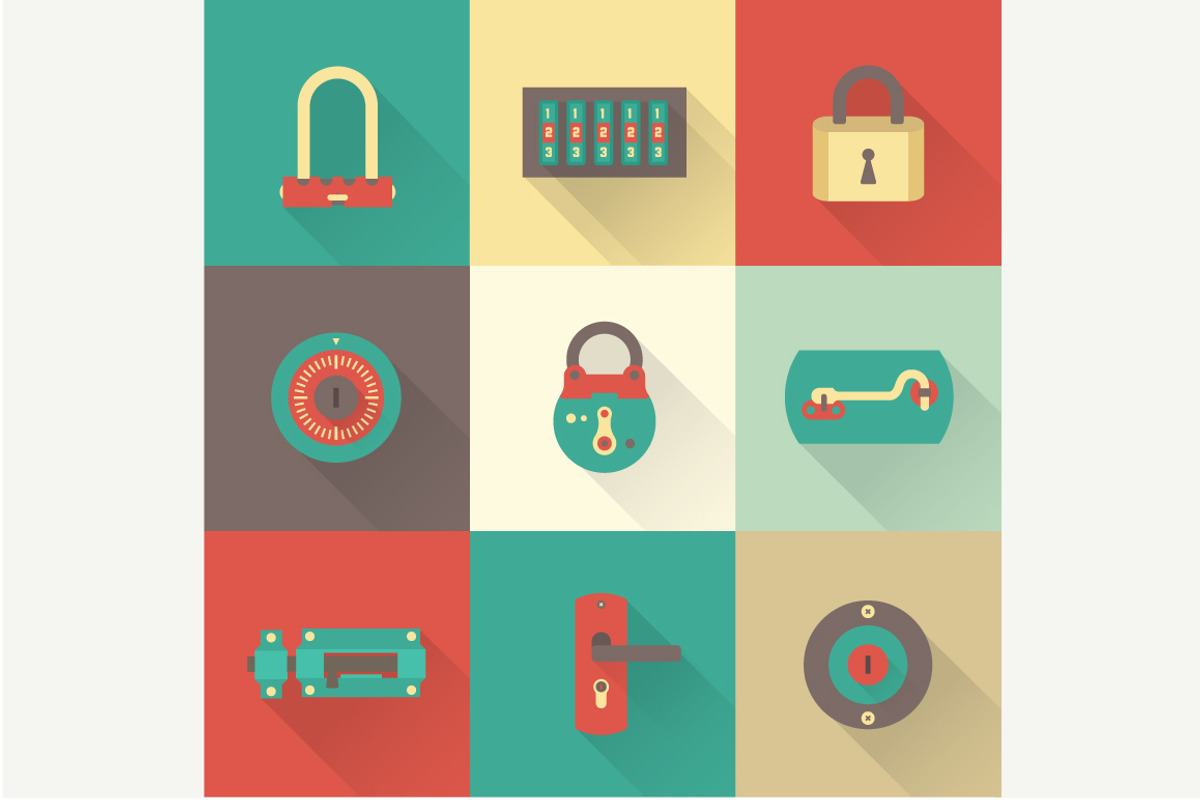 Vector locks icons
