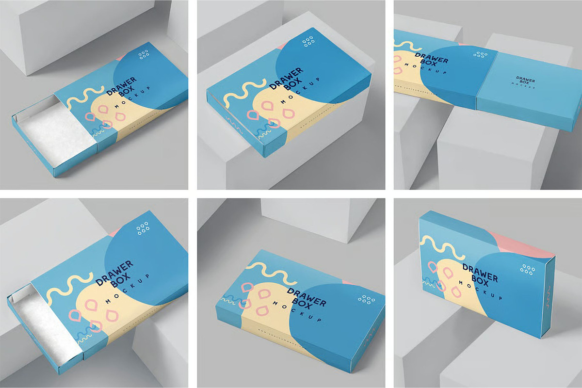 Drawer Box Mockups, a Packaging Mockup by megostudi0 (Photo 1 of 8)