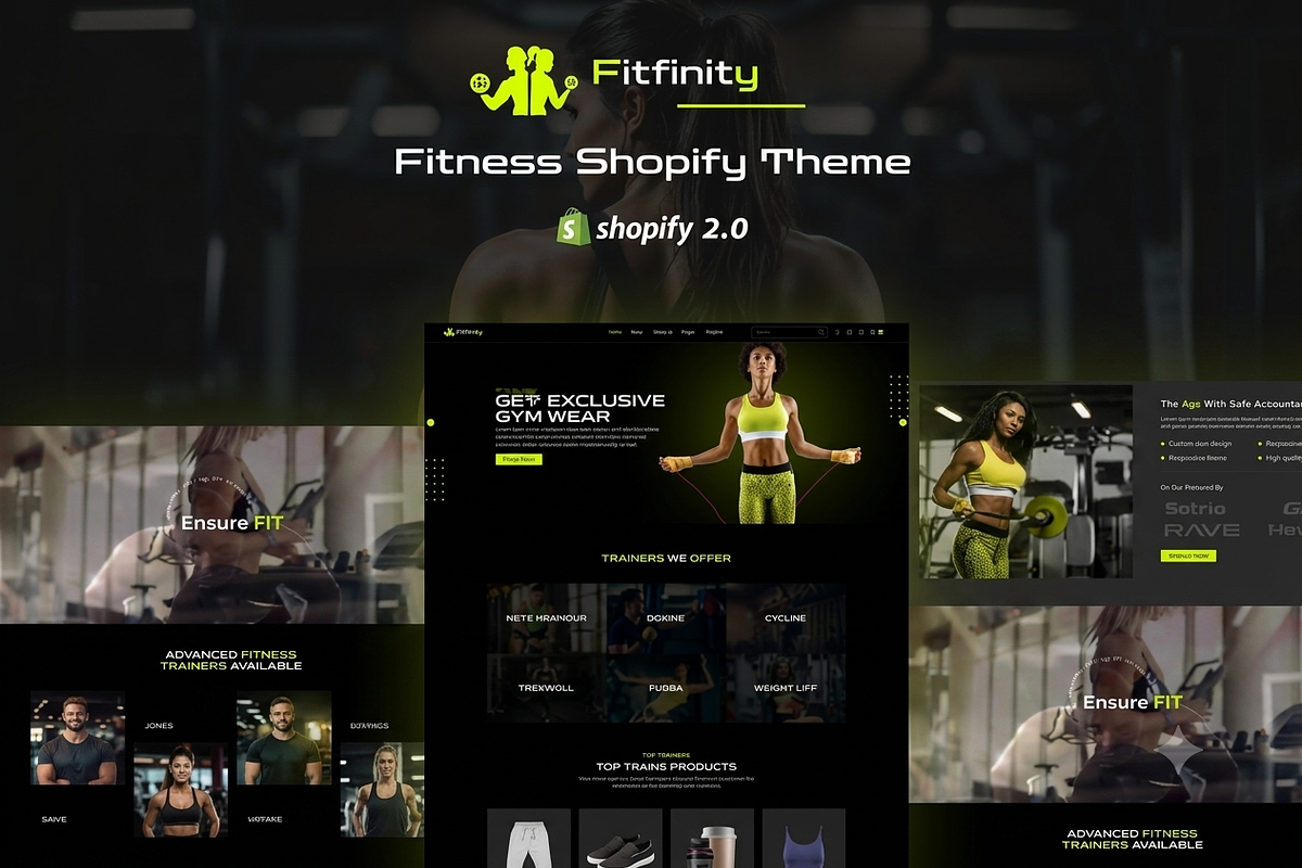 Fitfinity Fitness Gym Shopify Theme, a Shopify Template by ThemesRain (Photo 2 of 3)