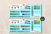 Happy Birthday Boarding Pass, a Card Template by YasdeyDesigns (Thumbnail 2 of 6)