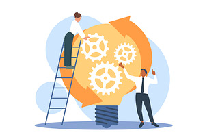 Successful project management, a Person Illustration by YummyBuum