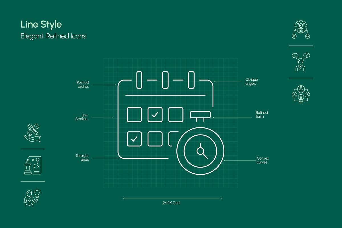 Leadership Icon Art Set, an Outline Icon by Prosymbols (Photo 3 of 8)