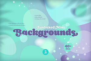 Vector Backgrounds In Sunbaked Mint