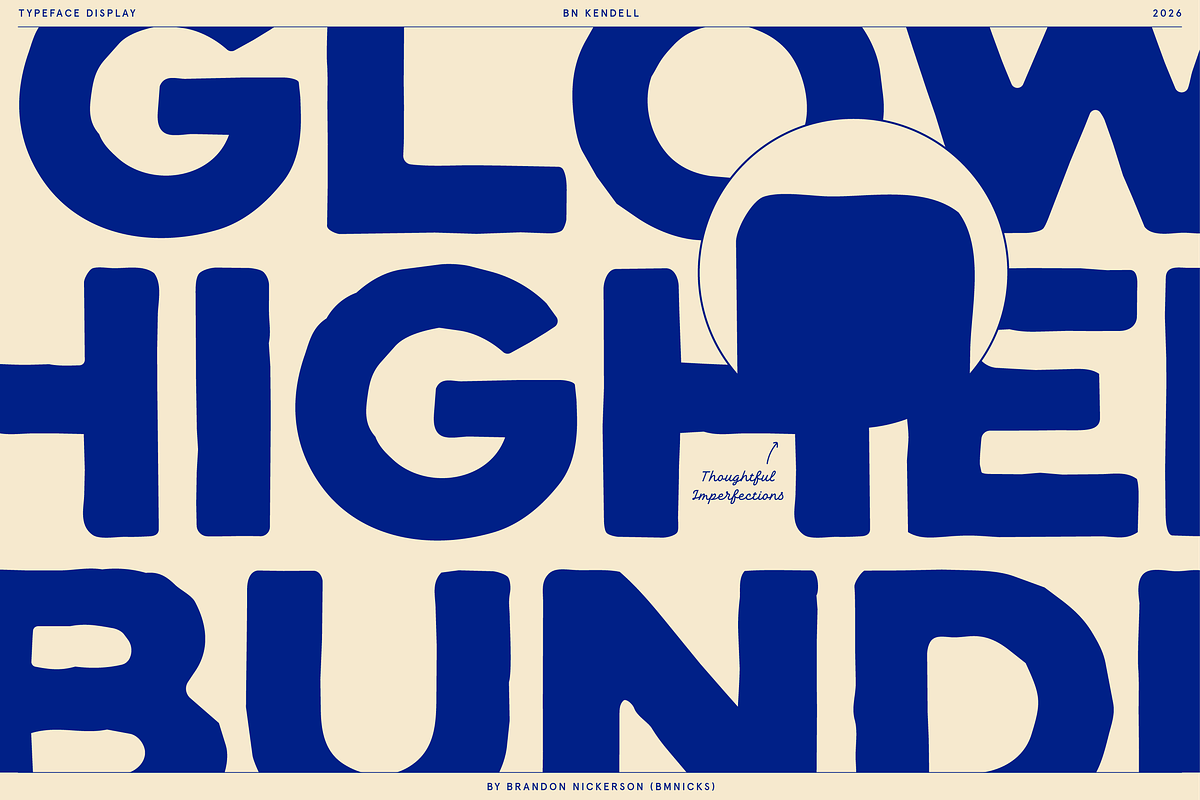 BN Kendell + Extras, a Sans Serif Font by Bnick (Photo 4 of 12)