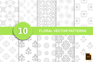 10 Floral Vector Patterns