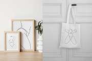 Curvy models minimal line art set., a Background Graphic by ElenKoss (Thumbnail 10 of 11)