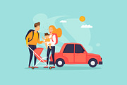 Traveling with children, a Person Illustration by Podis (Thumbnail 4 of 5)