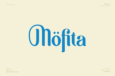 Möfita font, a Font by alit design