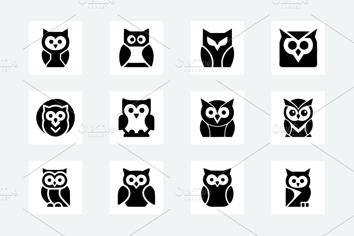 35 Owl Icon Pack, an Animal Illustration by Vectorium Studio (Photo 3 of 6)