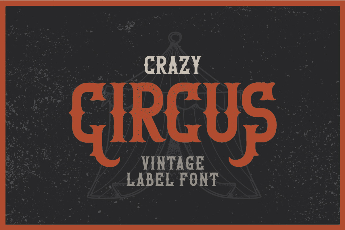 Crazy Circus typeface preview 3