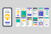 Mobile App UI Kit Template, a Templates & Theme by alexdndz (Thumbnail 20 of 21)