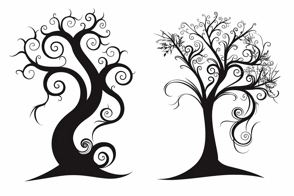 Tree Laser Cut Bundle | Decorative, a Graphic by Designs_River (Photo 3 of 12)