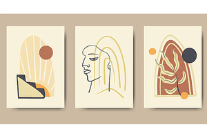 Abstract Graphic Set - Wall Decor