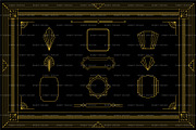 Art Deco Graphics & Patterns set, an Object Graphic by BirDIY Design (Thumbnail 2 of 10)