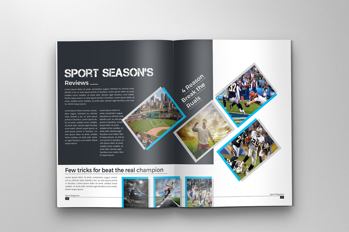 American Football Magazine Template, a Magazine Template by obidullah_01 (Photo 10 of 14)