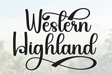 Western Highland | Script Font