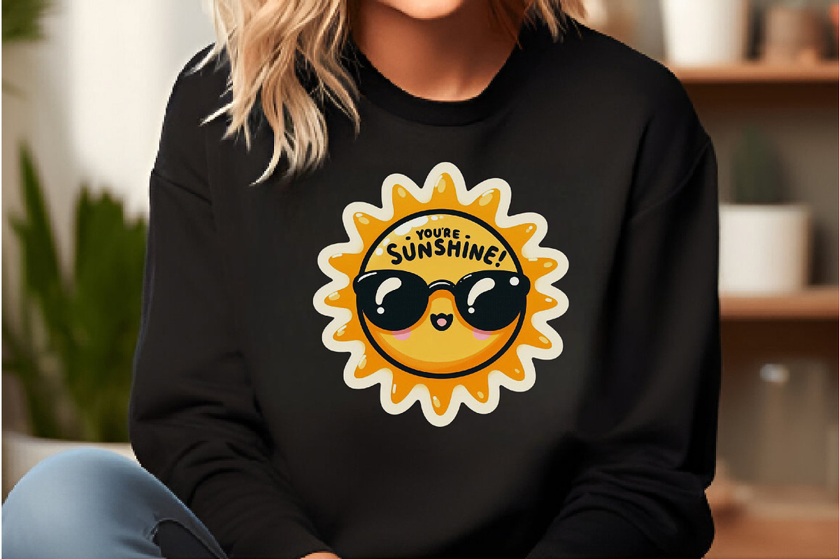 Funny,Youre Sunshine Sticker PNG, an Illustration by DreamCafeArt (Photo 2 of 7)