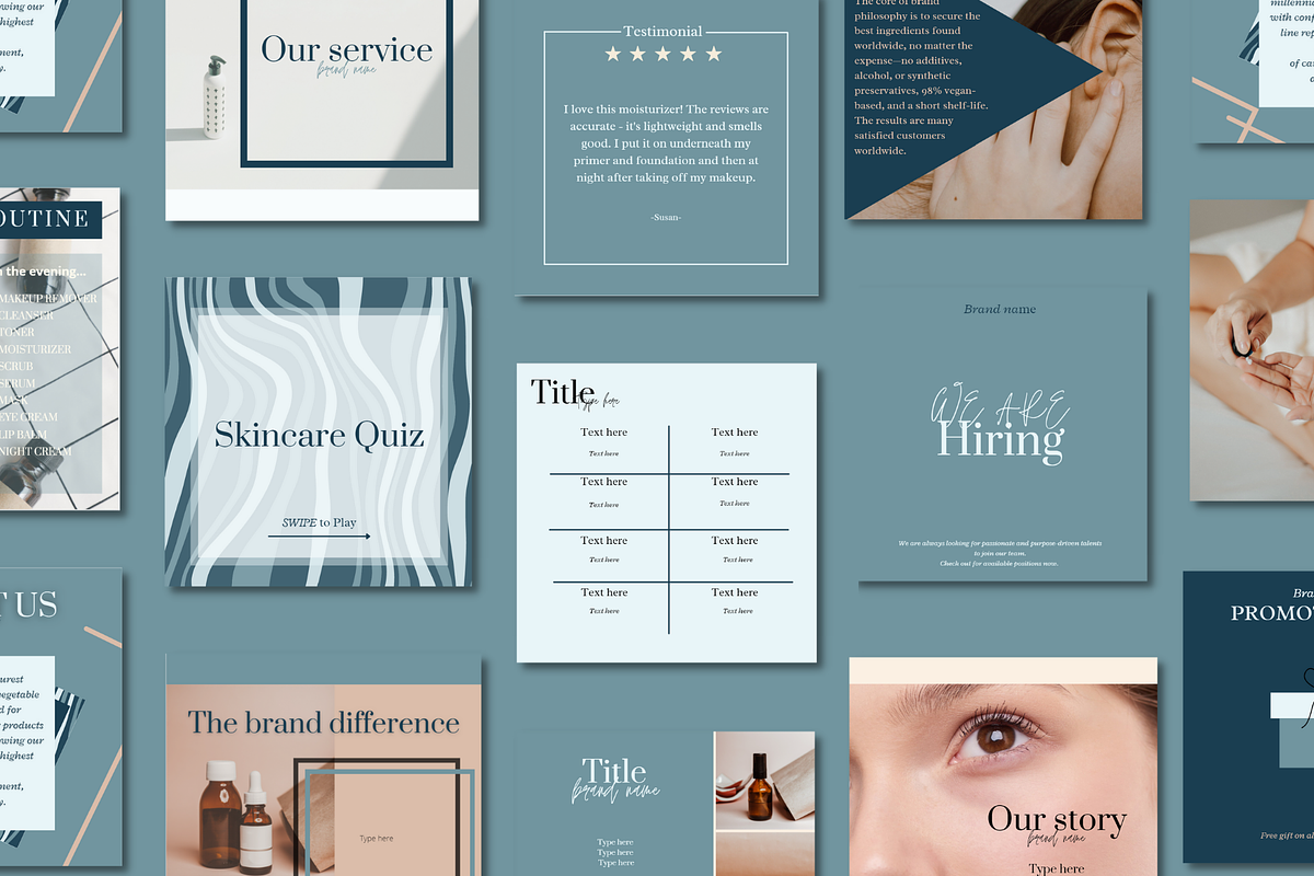 60 TREND SKINCARE INSTAGRAM TEMPLATE, a Social Media Template by LemonNguyen (Photo 6 of 6)
