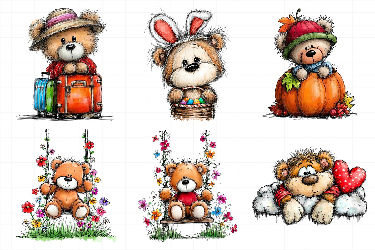 Whimsical Winter Clipart, an Illustration by Daily.Designs (Photo 3 of 5)