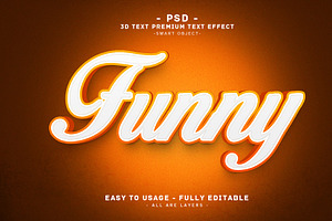 Funny 3D Editable Psd Text Effect, a Layer Style Add-On by Md Jahidul99