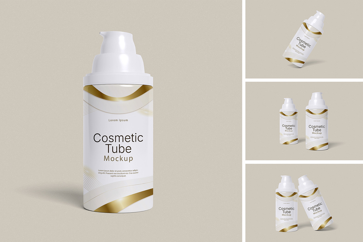 Cosmetic Tube Mockup, an Advertising Mockup by swsi-studio (Photo 1 of 5)