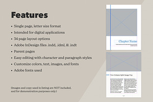 InDesign Digital Cookbook Template