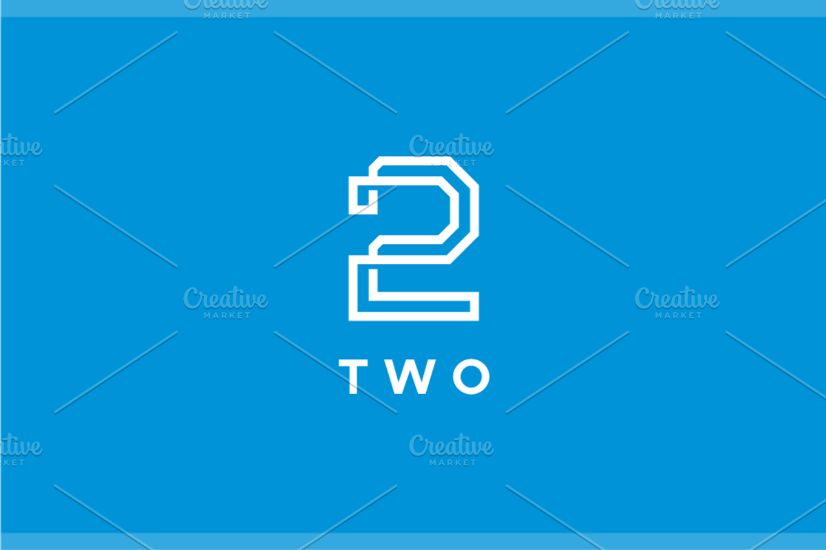 Two 2 Logo, a Branding & Logo Template by yopie