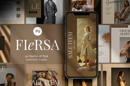 Fiersa Social Media Templates, a Social Media Template by Creavora