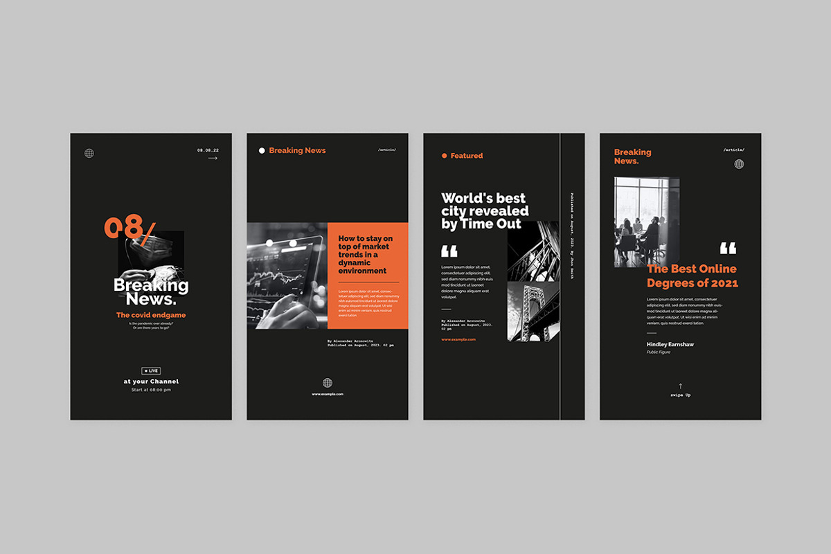 Newsroom Social Media Pack, a Social Media Template by Vynetta (Photo 11 of 11)