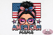 American Mama 4th of July PNG, an Illustration by Daily.Designs (Thumbnail 1 of 5)