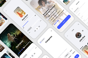 Kleio Book Listening App UI Kit