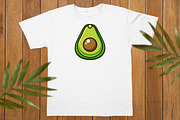 Cartoon Avocado Vector Clipart Set, a Food Illustration by newminddesign (Thumbnail 3 of 8)