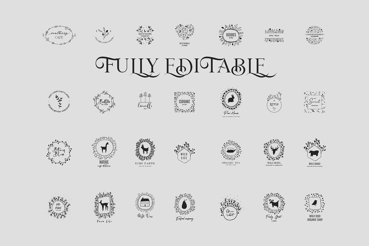 CHOOSE ME LOGO SET, a Branding & Logo Template by Luna Dreams (Photo 2 of 10)