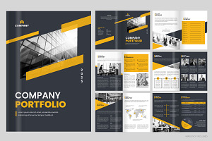Modern A4 brochure template layout, a Brochure Template by Pixeness Studio