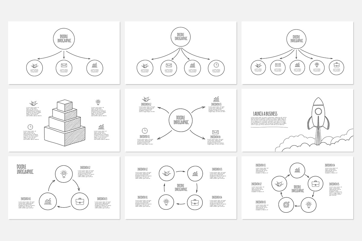Keynote Doodle Infographics, a Presentation Template by Abert (Photo 4 of 11)