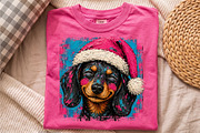 Cute Christmas Dachshund Dog Santa, an Object Illustration by Libby Wishes (Thumbnail 3 of 3)