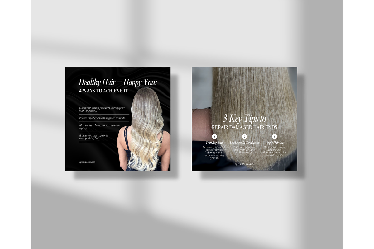 Hair Coach Instagram Template-Canva, a Social Media Template by TheTemplateTopia (Photo 3 of 10)