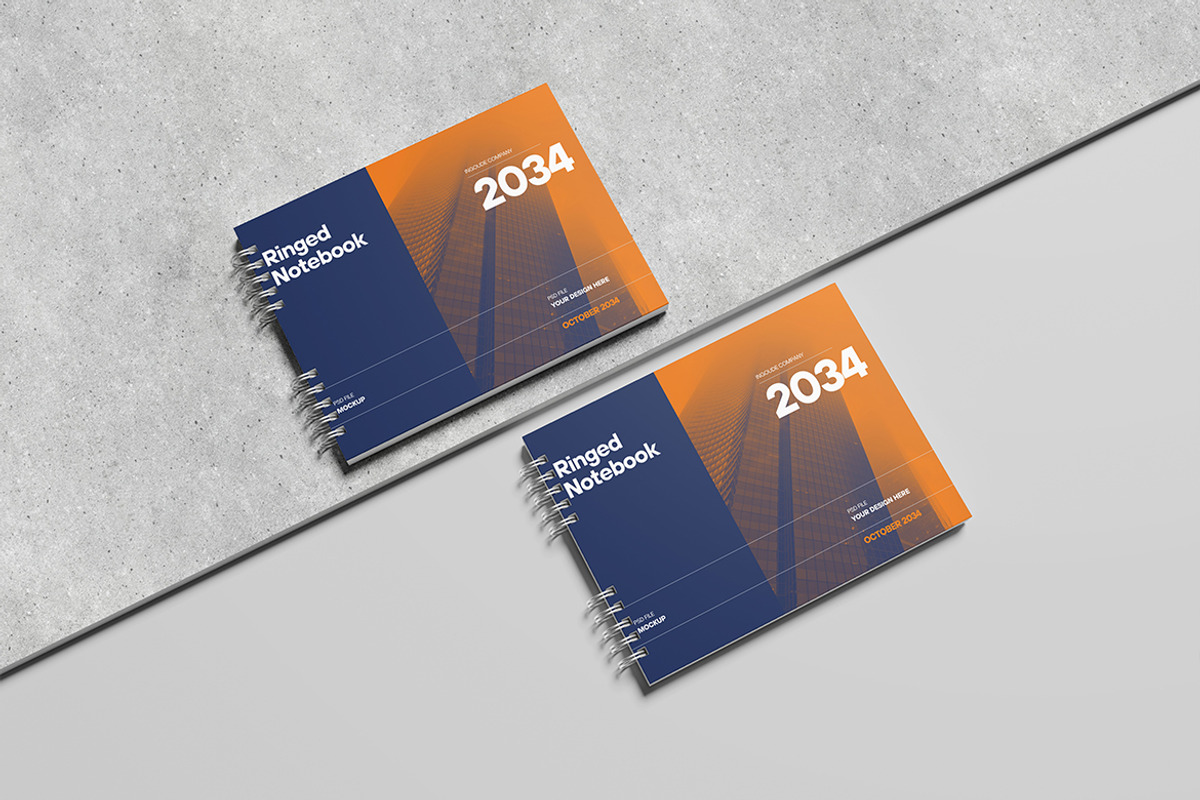 Ringed Notebook Mockup, a Books & Magazine Mockup by Twins_studio926 (Photo 2 of 5)