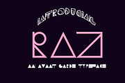 RAZ Typeface, a Sans Serif Font by Alpha Mike Foxtrot (Thumbnail 1 of 5)