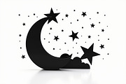 Crescent Moons and Star Silhouette, an Illustration by Amazin_art (Thumbnail 13 of 31)
