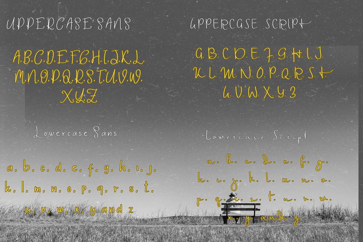 Luna Celestia: Sans and Script Duo, a Sans Serif Font by PaperMoon (Photo 6 of 7)