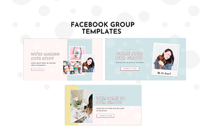 Facebook Template Blue Pastel Canva