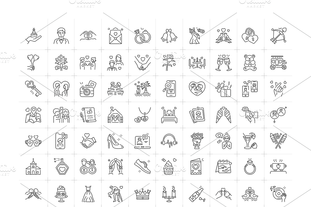 Marriage and Wedding Ceremony Icon, an Icon by Prosymbols (Photo 5 of 5)