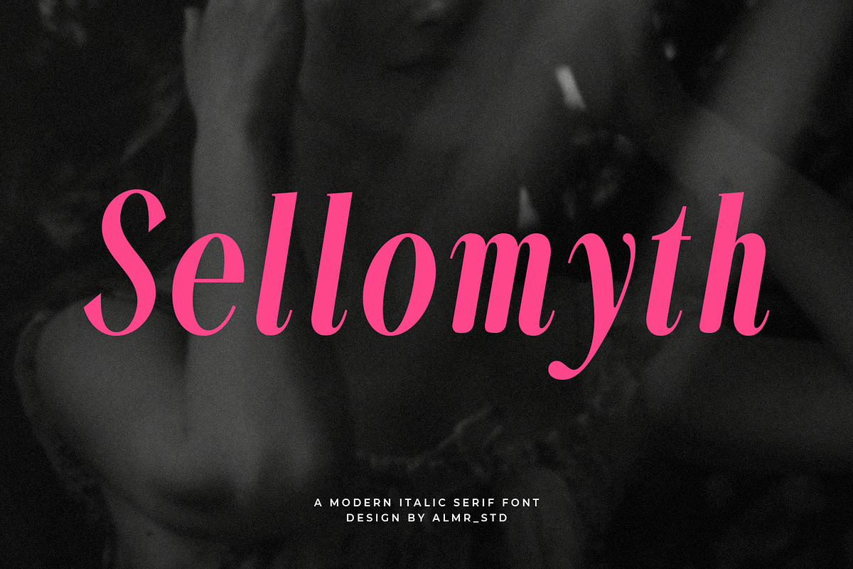 Sellomyth - Italic serif font, a Serif Font by Almeera Std (Photo 1 of 6)