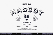 Retro Mascot Parts | Faces & Limbs, an Illustration by GRPXSTORE (Thumbnail 1 of 4)